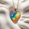 Collier Pendentif Coeur Coloré