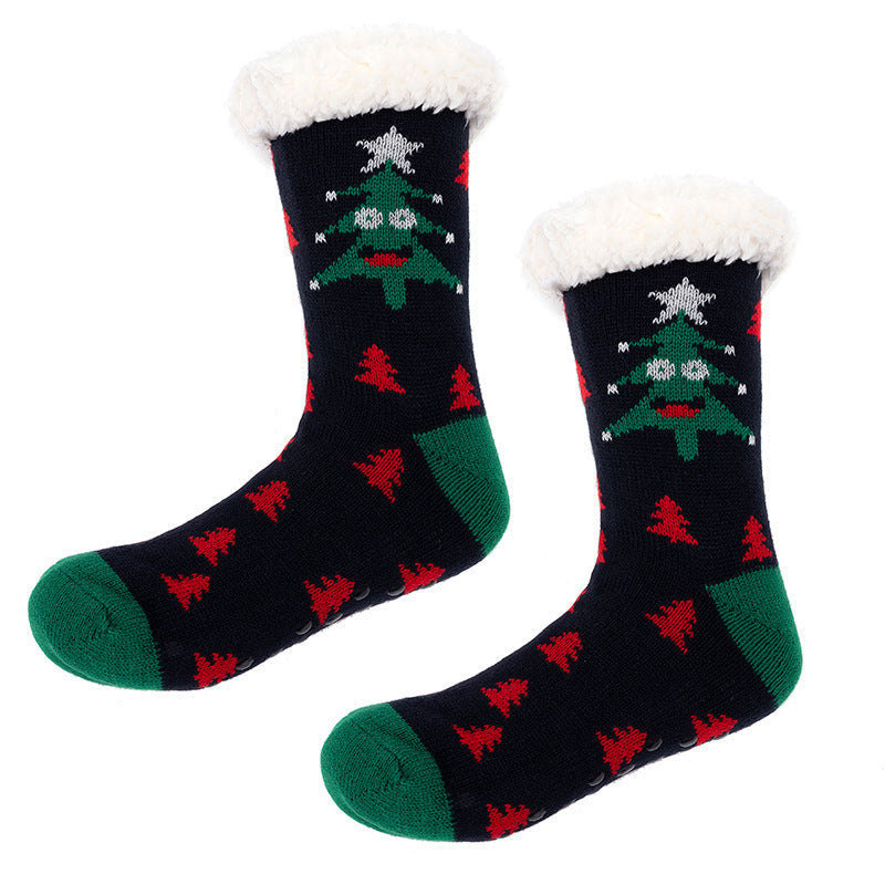 Chaussettes Chaudes Antidérapantes De Noël