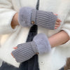 Gants Chauds De Couleur Unie