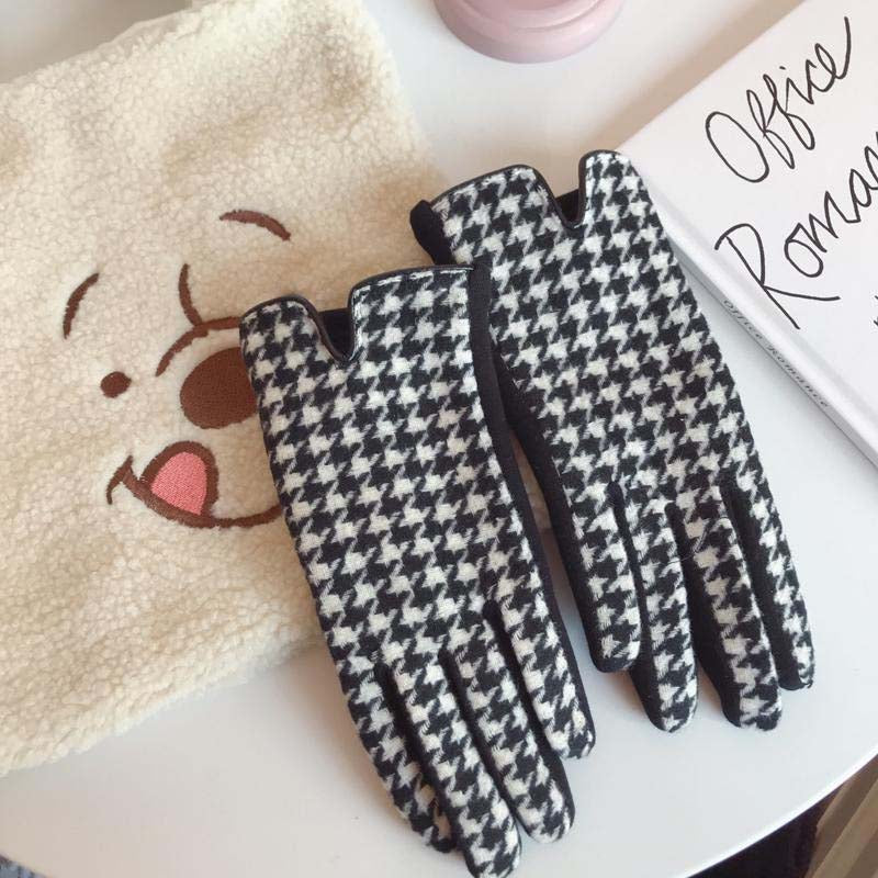 Gants Chauds À Carreaux Vintage