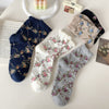 Chaussettes À Fleurs Vintage