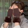 Gants Chauds De Couleur Unie