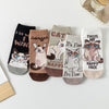 Chaussettes Créatives À Imprimé Chat