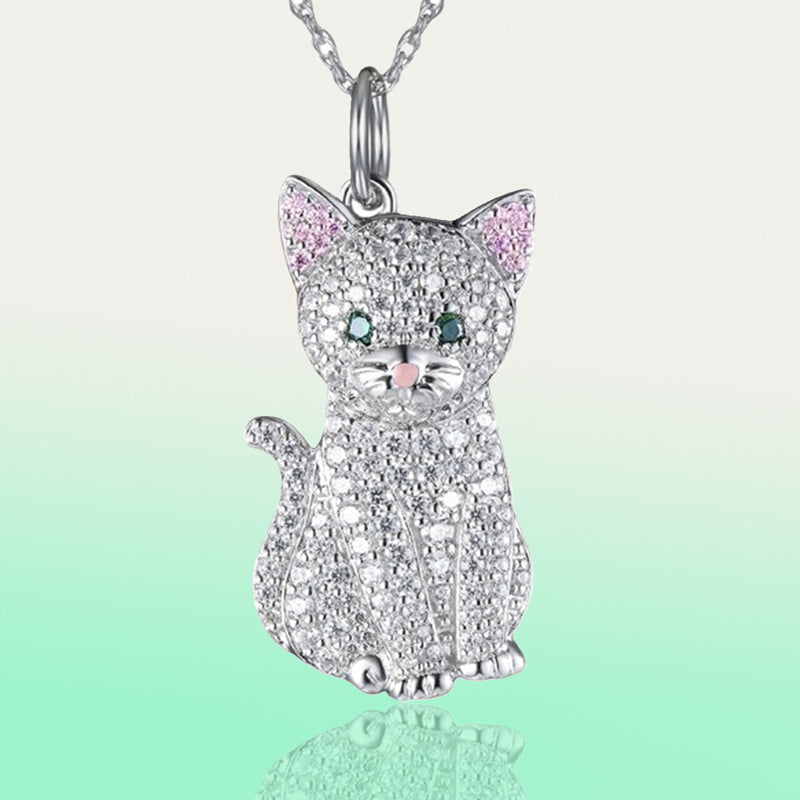 Collier Pendentif Chat Créatif