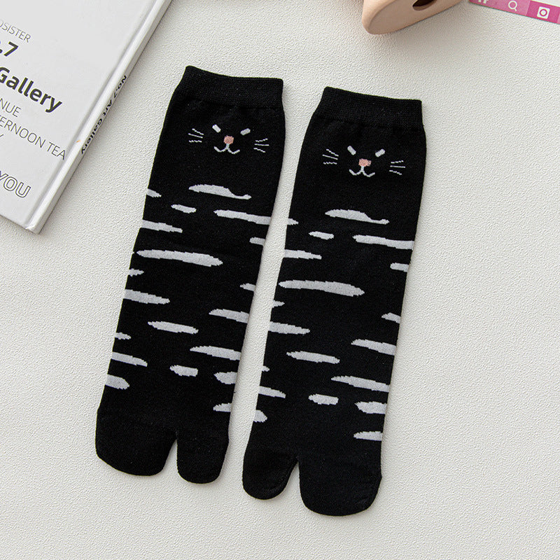 Chaussettes Décontractées À Imprimé Chat