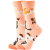 Chaussettes Décontractées À Motif Chat