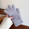 Gants Chauds De Couleur Unie