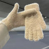 Gants Chauds De Couleur Unie