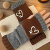 Gants Chauds À Motif Coeur