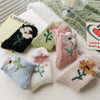 Chaussettes Chaudes À Fleurs