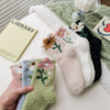 Chaussettes Chaudes À Fleurs