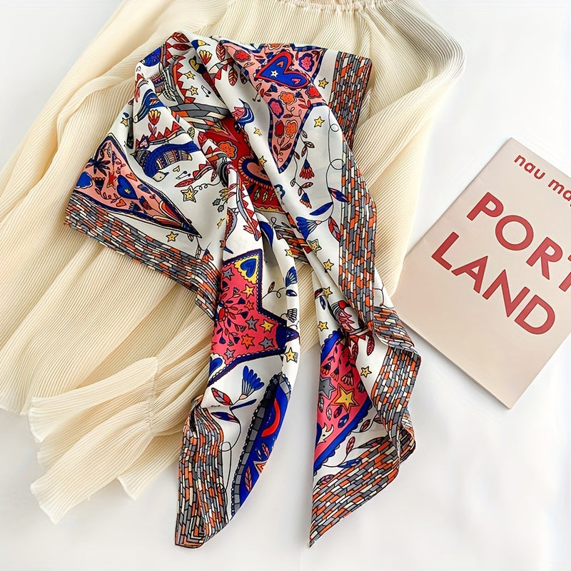 Foulard Imprimé Vintage