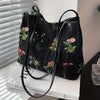 Sac Vintage Brodé De Fleurs