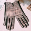 Gants Chauds À Carreaux Vintage