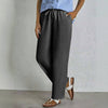 【Coton Et Lin】Pantalon Décontracté Confortable