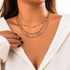 Collier Coeur Bohème Coloré