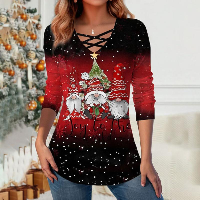 Blouse De Noël Dégradée